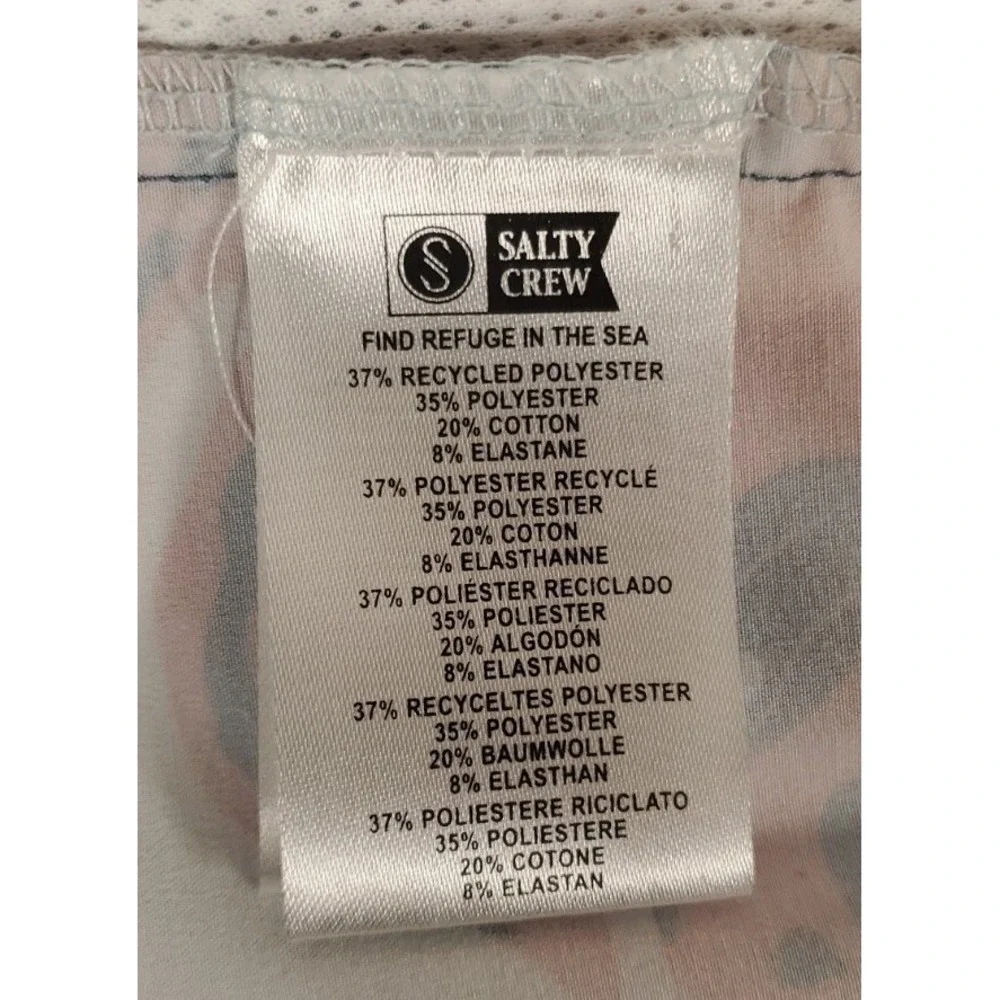 Salty Crew Men's Boardshorts Size 38 Swim Shorts Leaf Print Quick Dry NEW